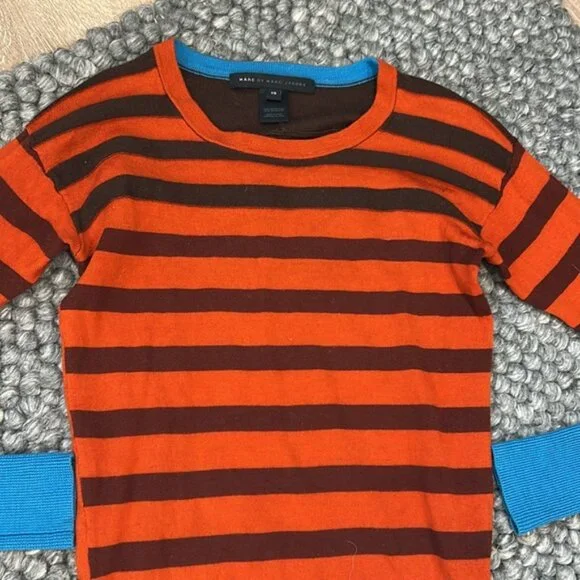 Marc by Marc Jacob’s 100% Merino Wool Striped Sweater Size XS - Picture 4 of 10